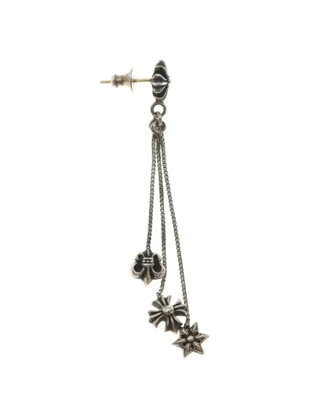 Chrome Hearts Jojo PST Pls L Jojoearrings for Right Ear Silver Earring